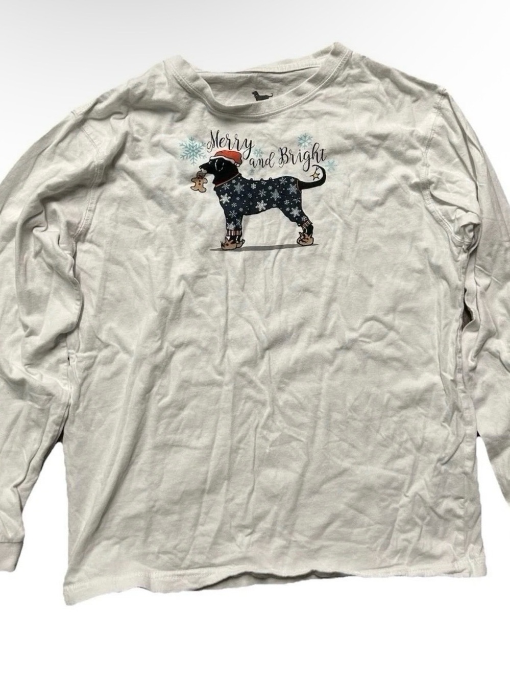 Youth The Black Dog Christmas Long Sleeve Shirt Martha’s Vineyard Size Large 10